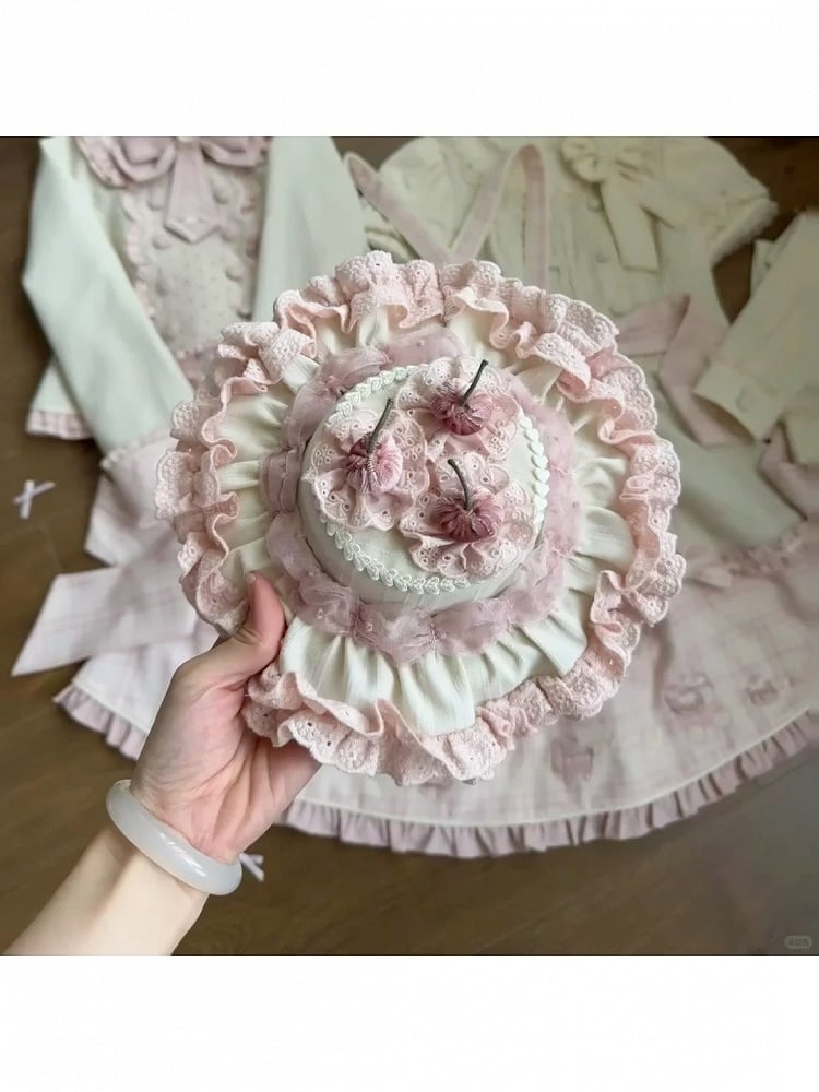 Cherry Cake Mini Lolita Hat - U.Rtto
