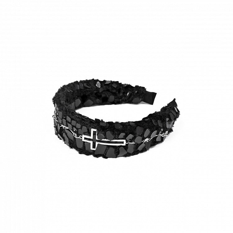 Gothic Cross Snake Skin Black KC
