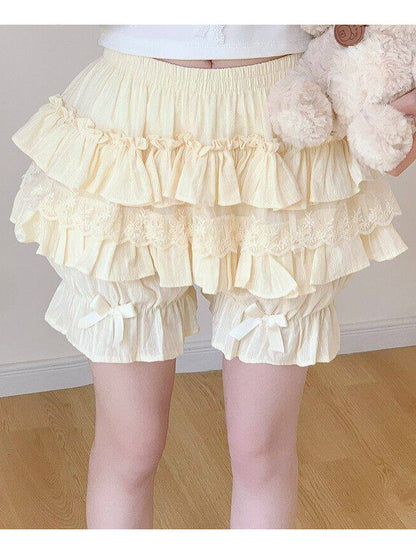 Douces culottes bouffantes à volants - Lan Jian Chuan