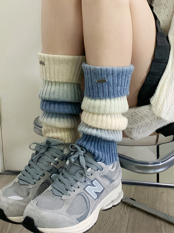 コーヒーY2Kニットレッグウォーマー