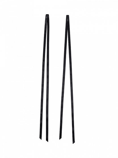 Taille Gothic Shimmer Kuro Black Swan besticktes Baskenkleid