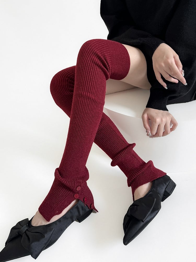Y2K Knitted Overknee Leg Warmers