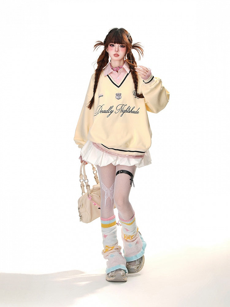 リボン結びのホワイトAラインラインストーンエレガントバブルスカート