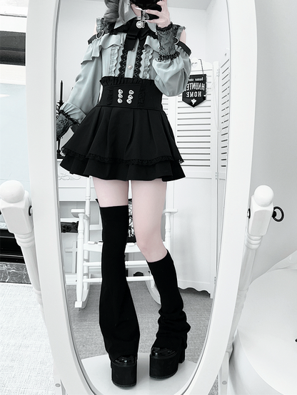 Detail Jirai Cutout in Style | Dusty Kei Blouse Green