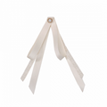 Beige Fliege mit Perlendetail