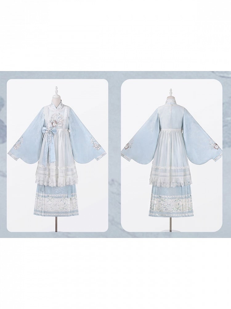 Alice in Wonderland Chinese Style Lolita Outfit Set for Spring Autumn - Unknown Star