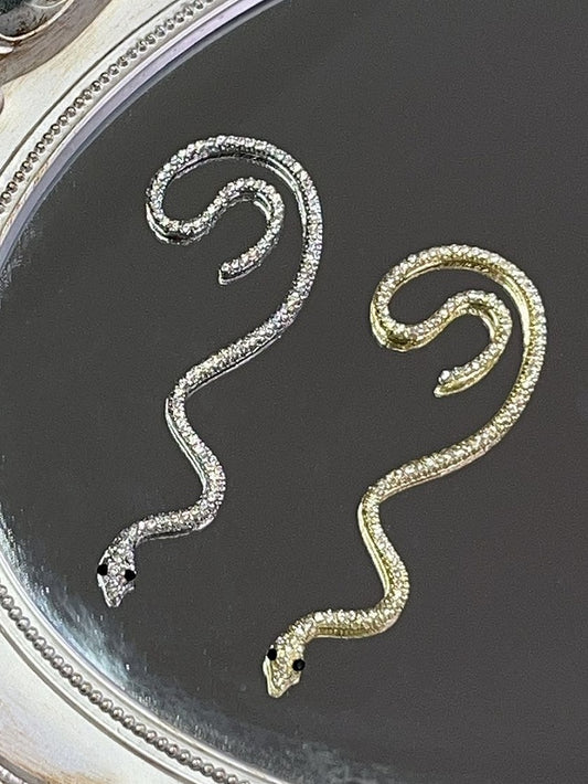 Gold/Silver Y2K Ear Snake-shaped Clip