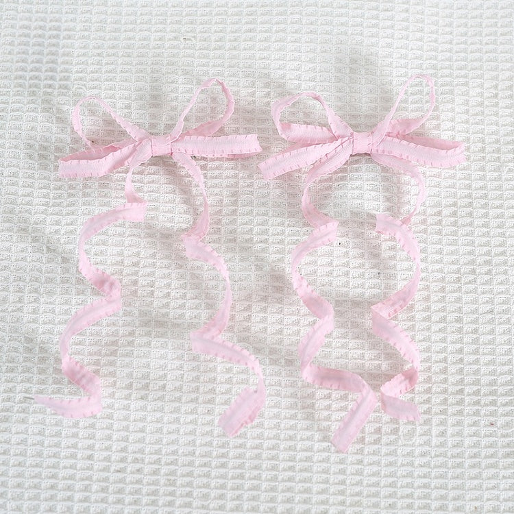 Lolita Pair Sweet Colors Hairclips Ribbon A Bowknot Cute 15 And Curly of