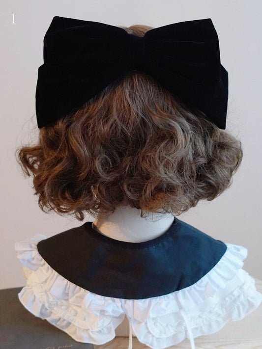 Details Options 6 Black Hairclips Bowknot