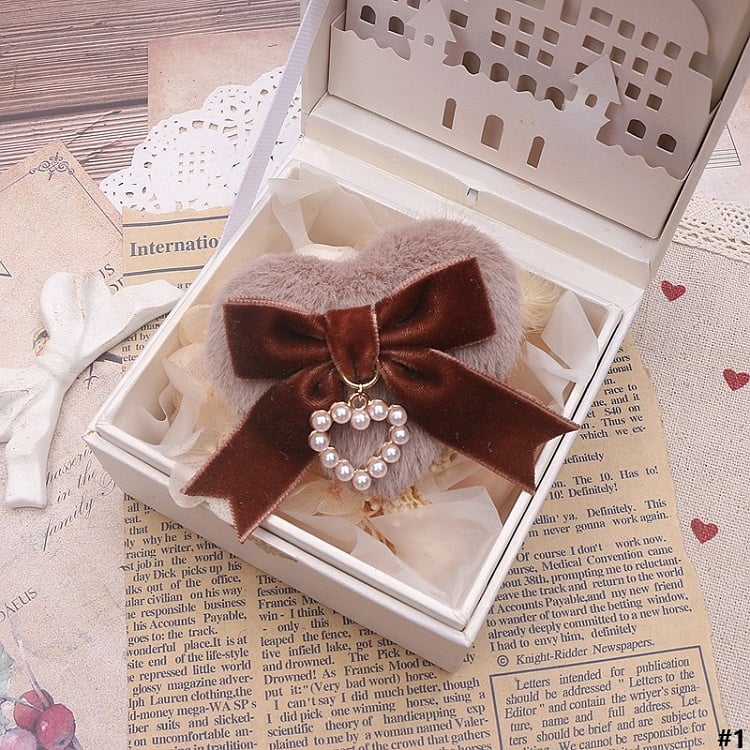 Options Kei Jirai Color Heart-shaped Bow Hairclip Plush 11