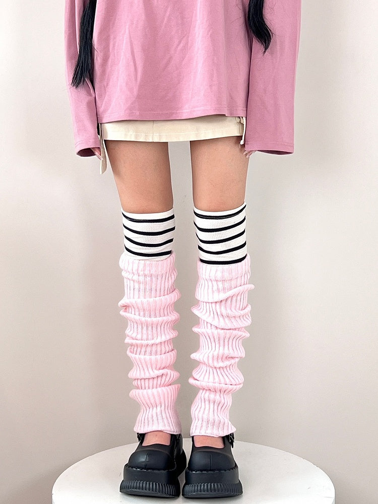 Warmers Colors Knitted Leg Retro-Style 7