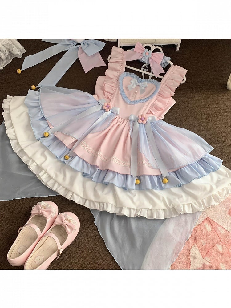 Pink Bow JSK with Ruffled Accents - Miss Han