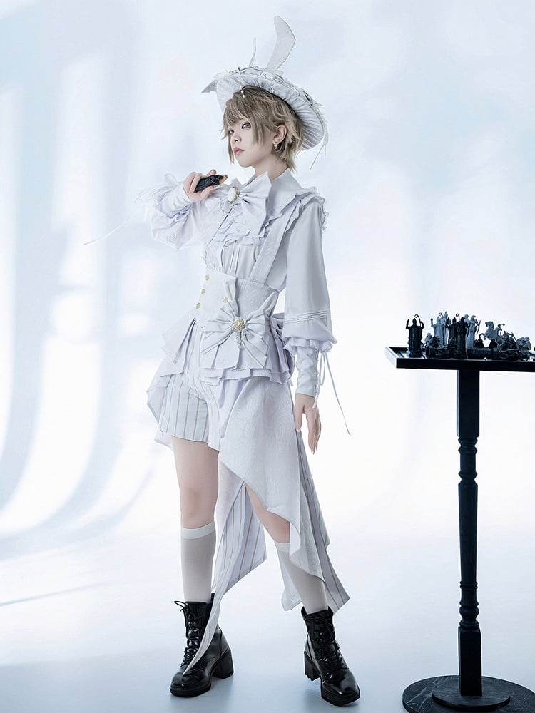Striped Shorts Ouji Theater Prince Lolita White Bunny
