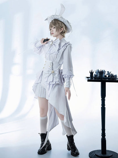 Striped Shorts Ouji Theater Prince Lolita White Bunny