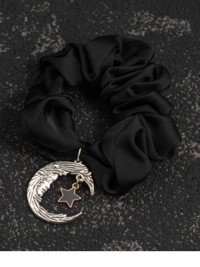 Gothic Hair Tie with Moon Pendants - Strange Sugar