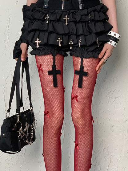 詳細 蝶結びタイツ 5 ウェイストランドパンク オプション カラー