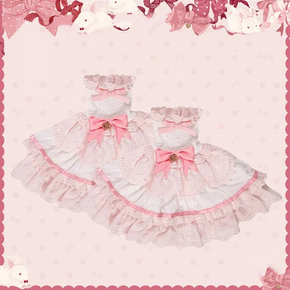 Pink Blue Cuffs / Brown Wrist