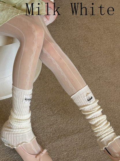 ホワイトスリーブレッグ ブラック/ホワイト/ピンク/グリーン/グレー/ミルク