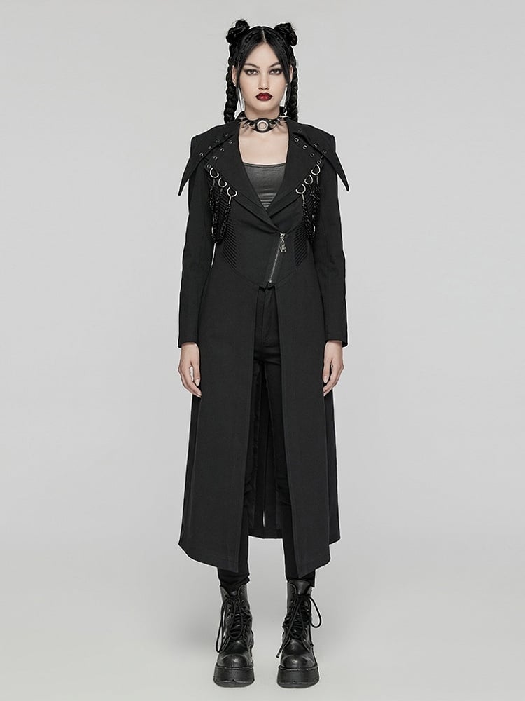 Black Visual Heavy-processed Punk Coat