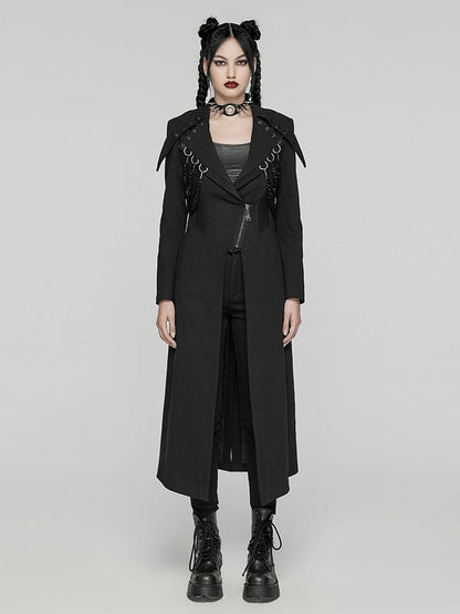 Black Visual Heavy-processed Punk Coat