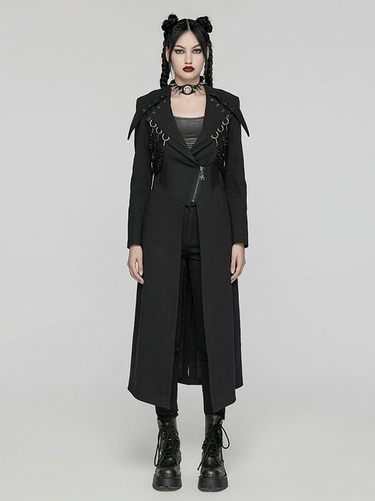 Black Visual Heavy-processed Punk Coat