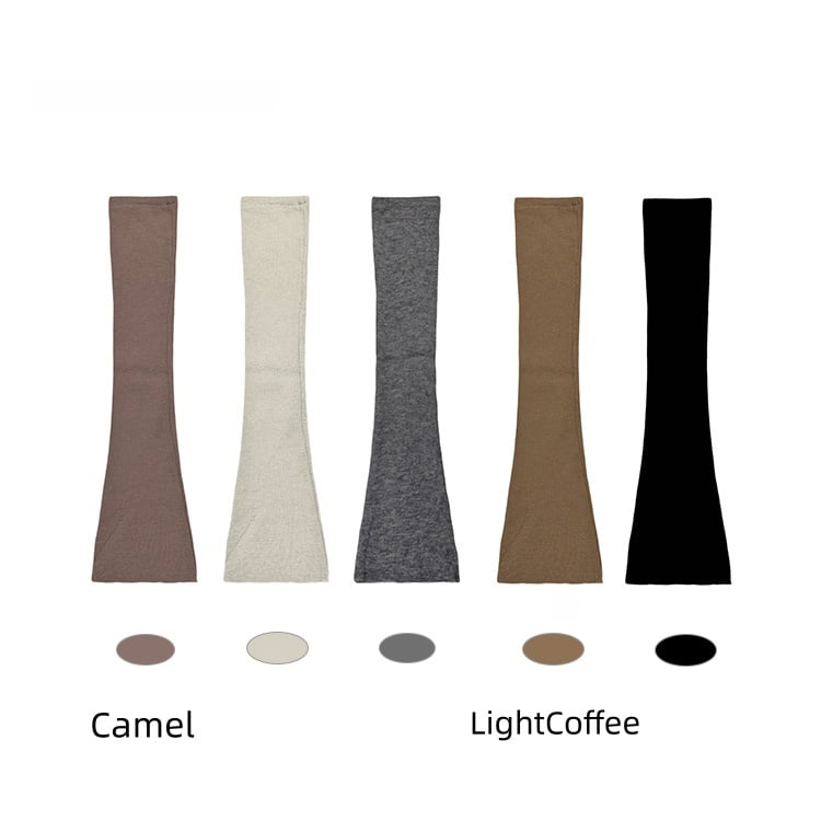 5 Warm Colors Slimming Knee Over Leg Knitted Flared Warmers