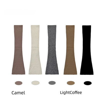 5 Warm Colors Slimming Knee Over Leg Knitted Flared Warmers
