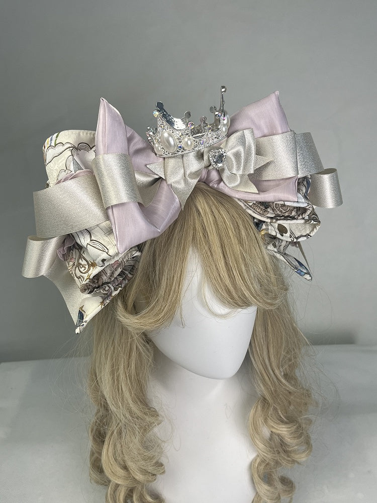 Beige Lolita Dress with Playing-Card Motif & Elegant Details - Rosede Cheese
