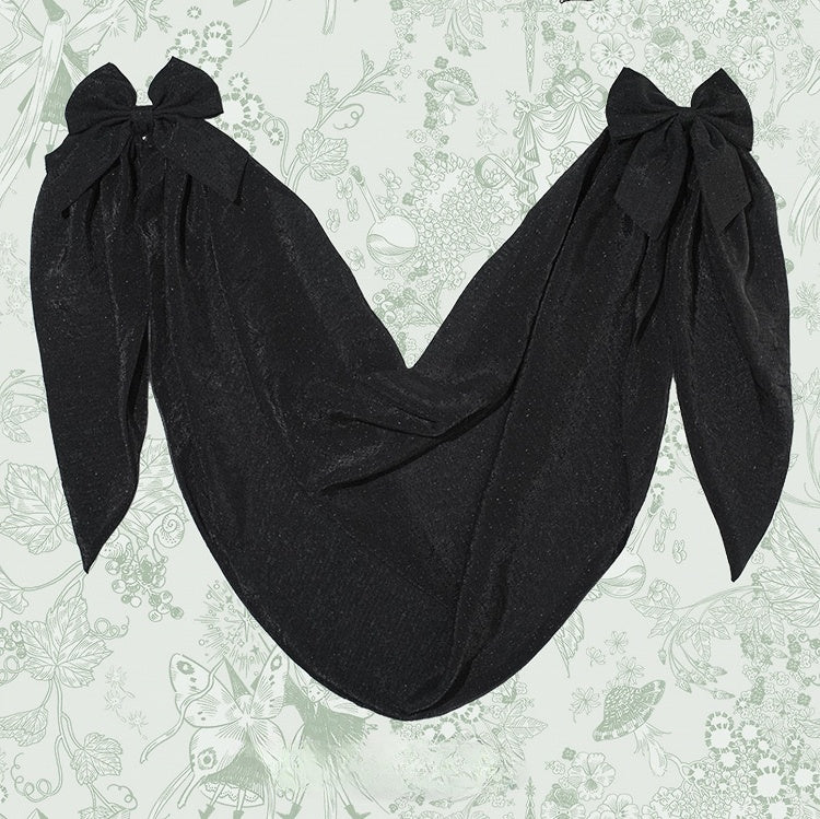 Dark Bowknot Detail Overlay Blue/Black/Red