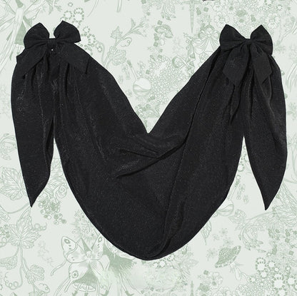 Dark Bowknot Detail Overlay Blue/Black/Red