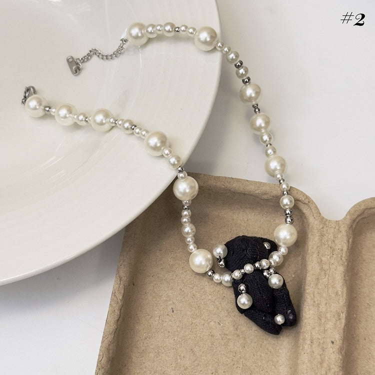 Teddy Bear Plush Necklace/Ring/Bracelet