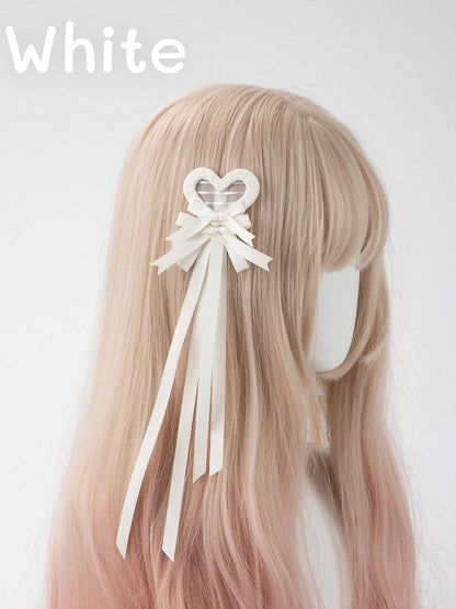 Clip Hair (Single Heart Bow