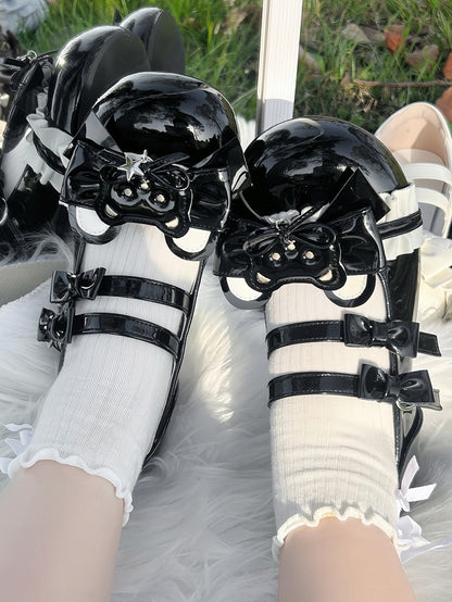 Janes Sweet Lolita Toe Mary with Black Round