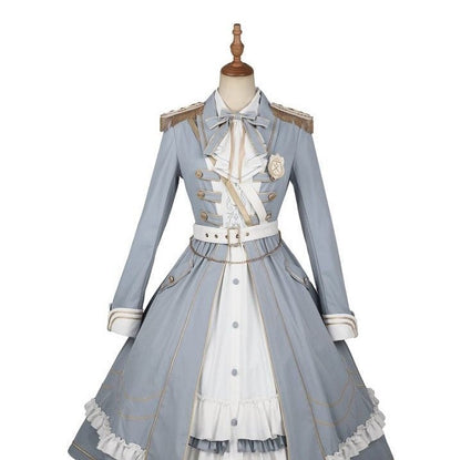 with Long-Sleeve Button-Up White Chest Pocket Blouse