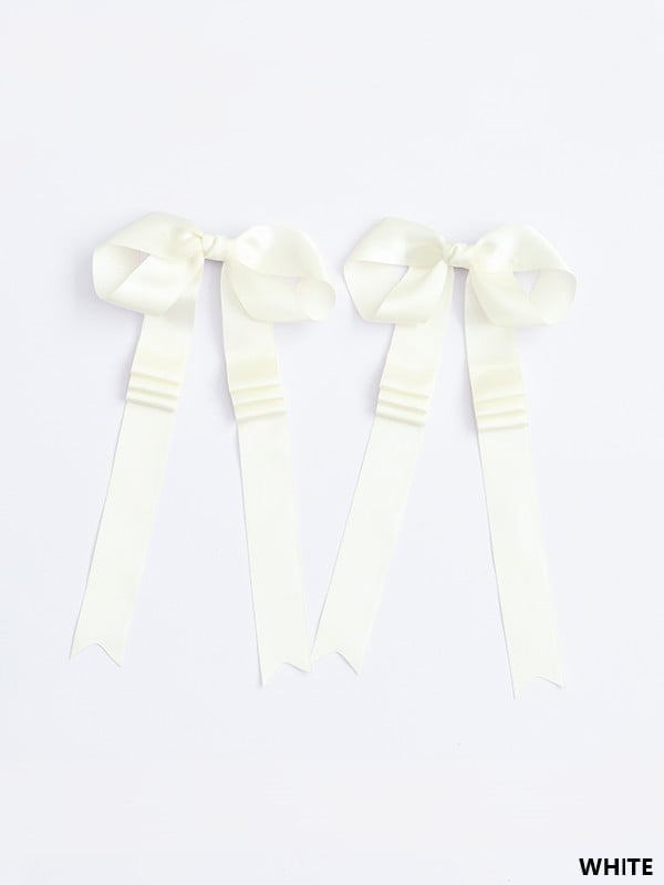 18 Long Ribbon Satin Lolita Options Bowknot Hairclip Color