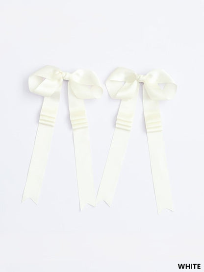 18 Long Ribbon Satin Lolita Options Bowknot Hairclip Color