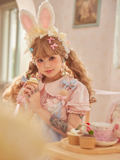 詳細 KCオプション 耳飾り 蝶結び レース 11トリム バニー