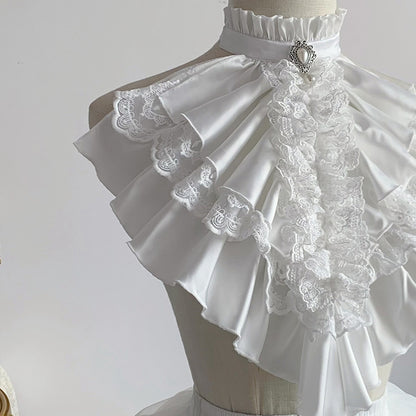 Jabot in White or Black - With PUJI