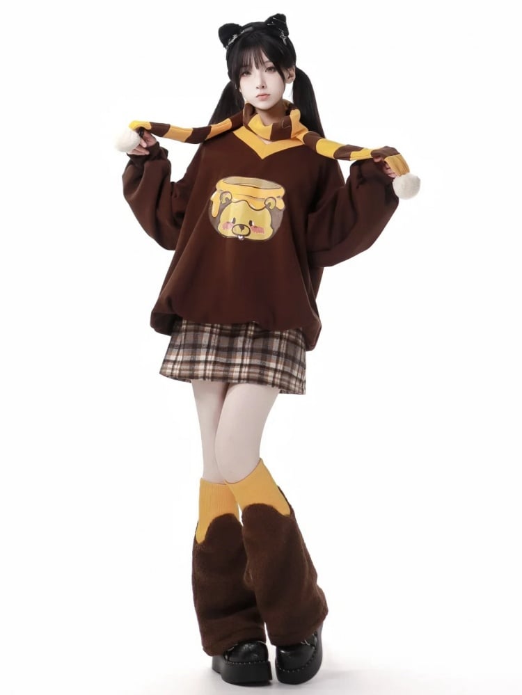 コーヒーウィンターフリースレッグウォーマー