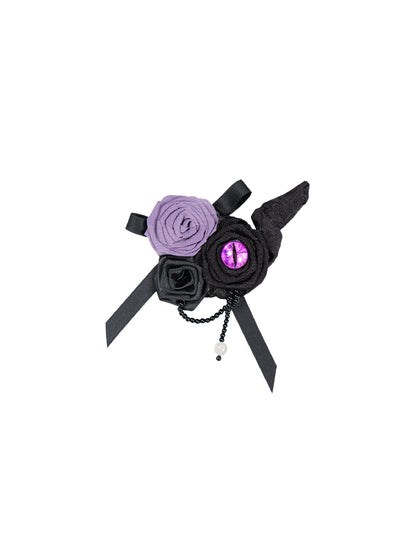 Black Brooch Lolita Vibes Cthulhu Purple Gothic and
