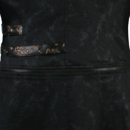 Black Long Wild Reaper Coat Men's