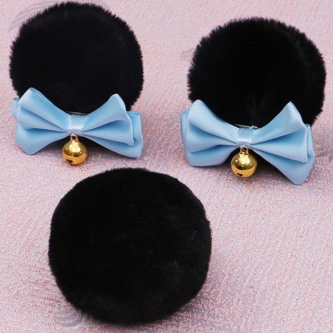 Colors Clips of Cute Pair A Lolita Bear Plush 8 Set Ear Tail + Hair