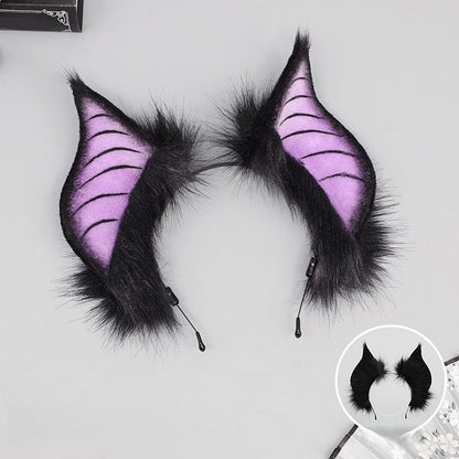 Bat Theme 3 Ear Colors Halloween Lolita Plush KC