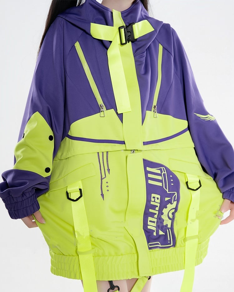 Jacke – Dreiteiliges abnehmbares Landmine Cyberpunk Tech Ensemble