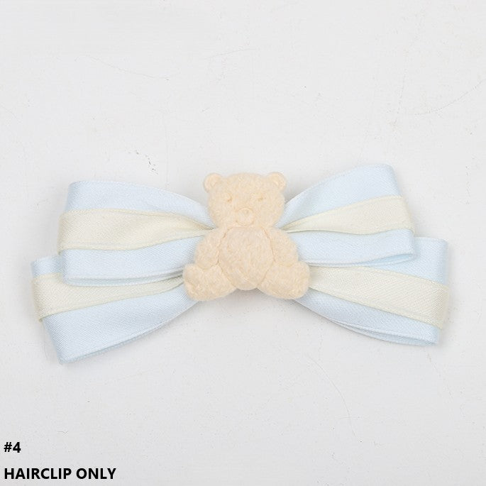 Bear Decoration 4 Sweet Options Lolita Bowknot Hairclip