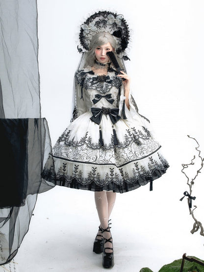 Schwarzer Stil Weißer Schimmer Chinoiserie Tinte Schmetterling Stoff und