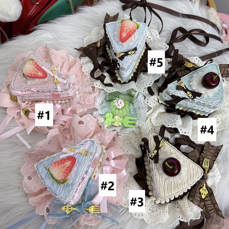 With Cake Hat Mini Clips Lolita 6 Sweet Options Color Triangle