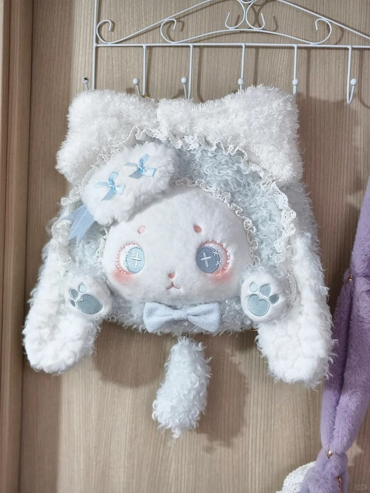 Blue Sweet Ear Lop Light Bunny Plush Lolita Bag
