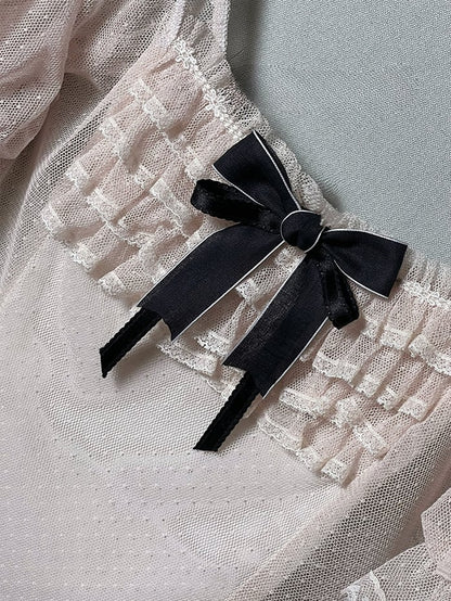 ブラウス 袖 ネックライン S スクエア ベージュ クリアランスサイズ ショート 81-100CM バスト