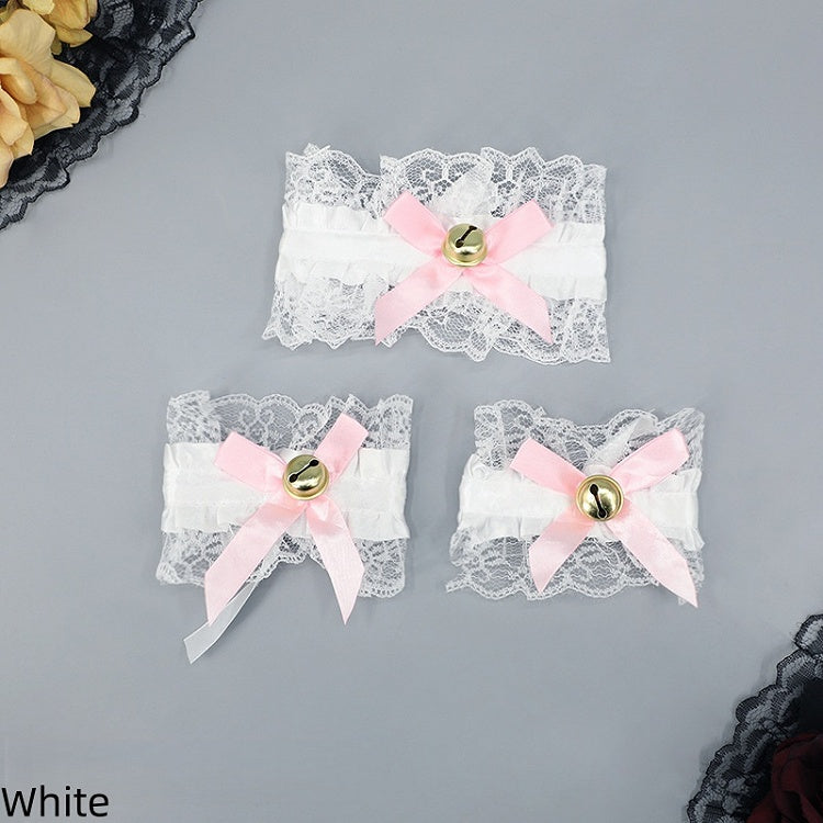 Cuffs Lace Choker Pair 12 + - of A Lolita Bell Wrist Set Colors